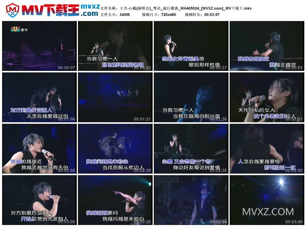 王杰-心瘾(演唱会)_粤语_流行歌曲_MA405024